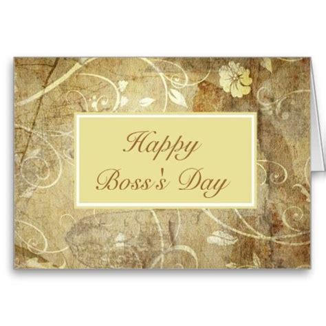 Happy Bosss Day For Female Boss With Flowers Card Happy Bosss Day