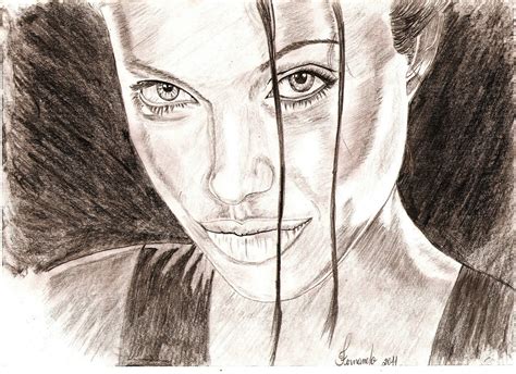 Alguns Desenhos Que Eu Faço Angelina Jolie