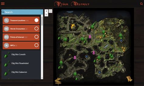 Neverwinter River District Treasure Map Locations Maping Resources