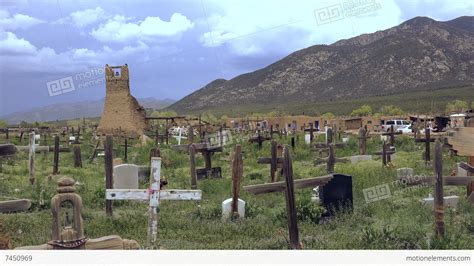 Primitive Cemetery Pueblo Native American Burial Site Stock Video