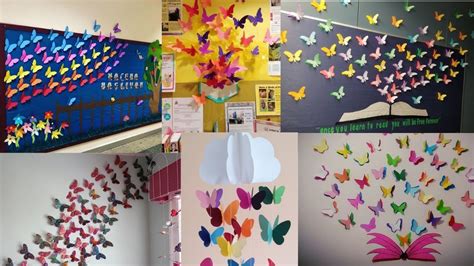Preschool Paper Butterfly Decoration Ideasbutterflies Wall Decoration