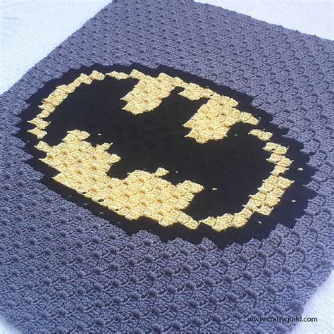 Batman Baby Blanket Free Crochet Pattern Dailycrochetideas