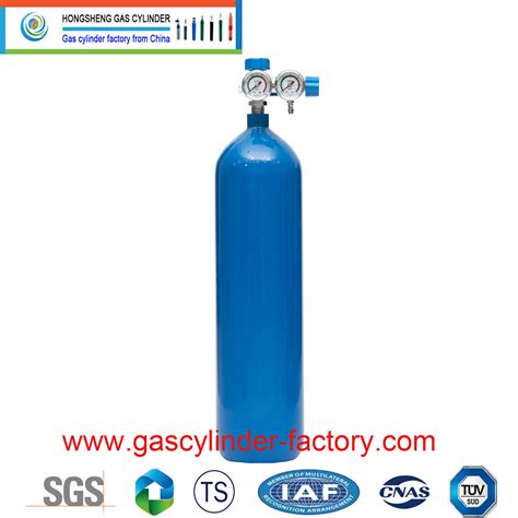 Gas Tanks ISO9809-1 Ut Tped Gas Bottle 34CrMo4 TUV Medical Oxygen Gas