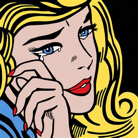 Roy Lichtenstein Crying Girl 1964 Famous Pop Art Pop Art Crying Girl