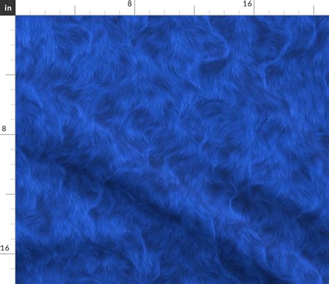 Deep Blue Faux Fur Texture Seamless Fabric Spoonflower