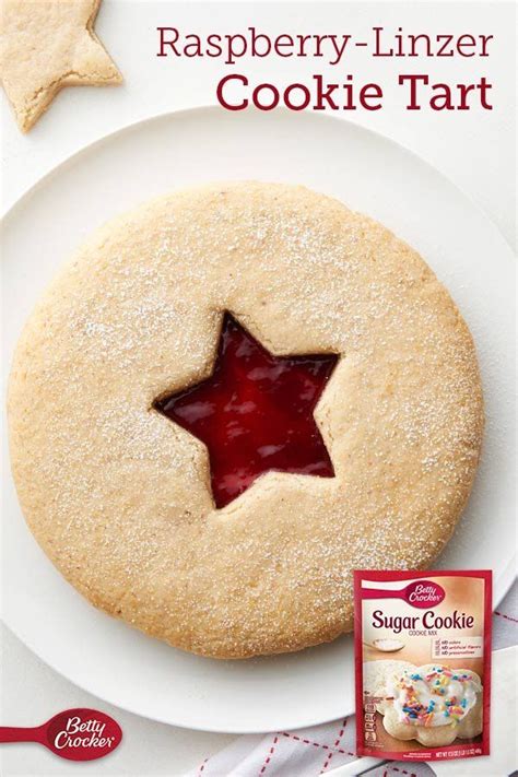 We used linzer cookie cutters. Linzer Cookie Tart | Recipe | Linzer cookies, Betty crocker sugar cookies, Cookies