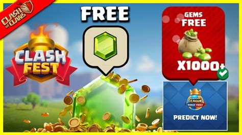 Free Gems From Supercell Predict And Get Free Gems Reward Clash Fest Youtube