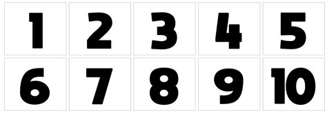 Printable Numbers 1 10 Numbers In Words Numbers 1 10 Free