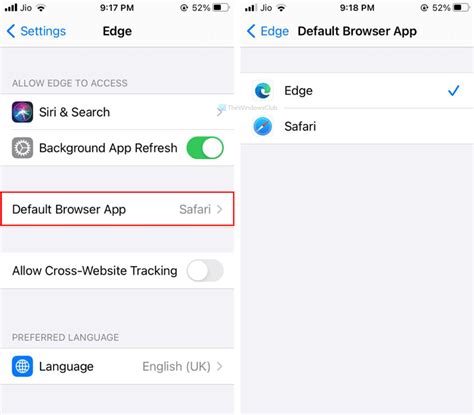 You can still choose to open a. How to set Microsoft Edge as default browser on iPhone or iPad