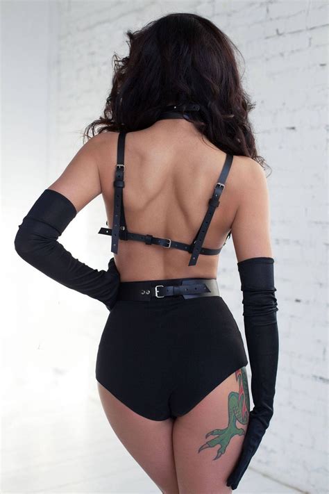 bdsm leather women brabody harness belt tfetish lingerie etsy