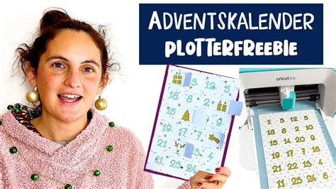 Mini Adventskalender Plotten Plotterfreebie Postkarten