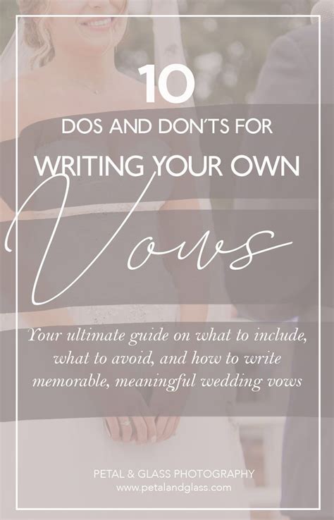 Writing Your Own Vows 10 Dos And Donts Writing Wedding Vows