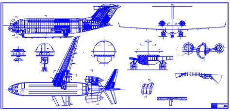 Airliner Drawing Download Drawings Blueprints Autocad Blocks 3d