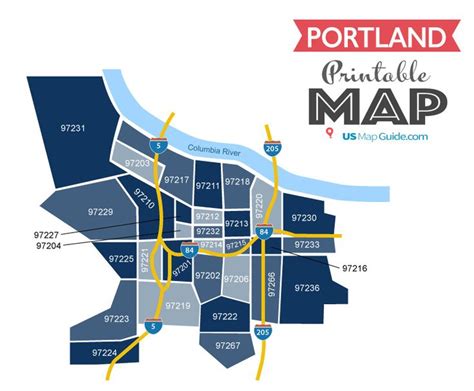 Portland Zip Code Map Updated 2022 In 2022 Zip Code Map Map Coding
