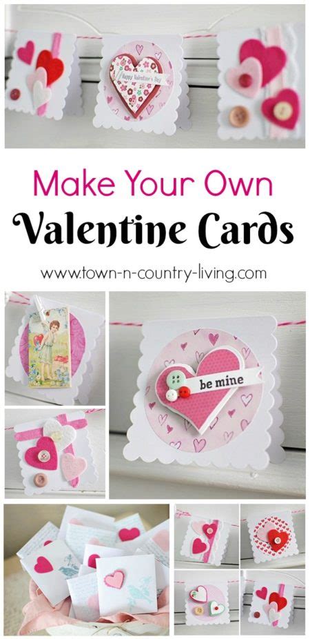 Each of these valentine day cards is a sight to behold. Homemade Valentine's Day Cards - Town & Country Living