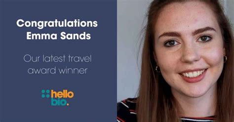Meet Our Latest Travel Award Winner Emma Sands