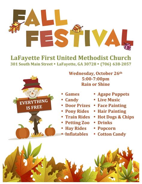 Fall Festival Lafayette First United Methodist Church