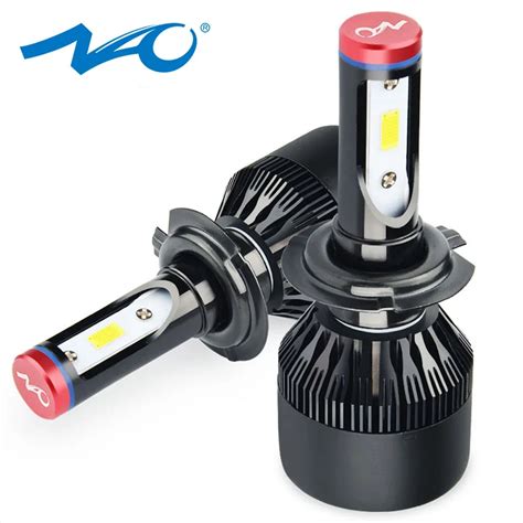 Nao H7 Led Headlights Automobiles Led H7 Lamp All In One Design Car Lights Bulb 72w 8000lm White