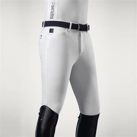 Equiline Mens Knee Grip Breeches Willow Royal Equestrian