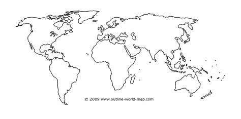 Printable World Map Outline Pdf Clip Art Library