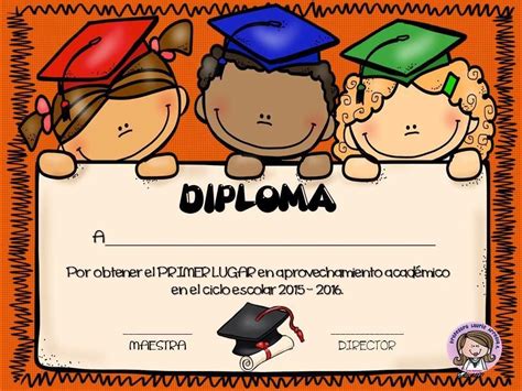 Diploma Graduacion En Infantil Coloreado Para Imprimir Otosection