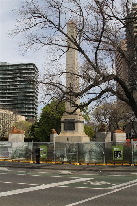Metro Tunnel Works Block Access To The Boer War Memorial At Domain