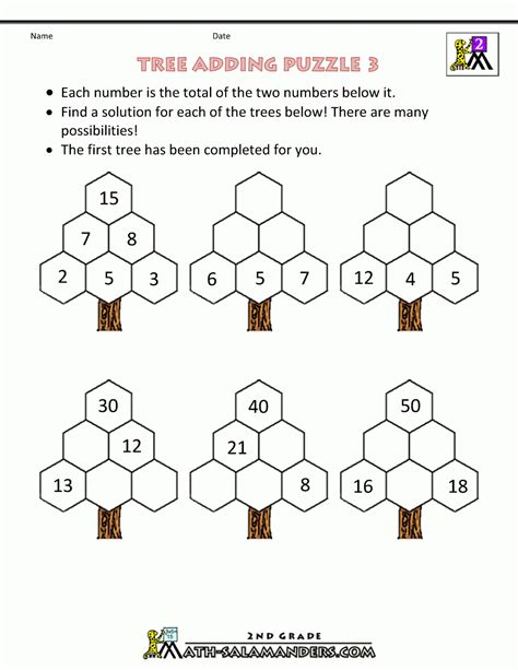 Free Math Puzzles 4th Grade Printable Puzzles For Grade 4 Printable