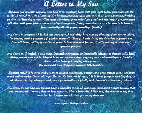 Letter To My Son By Zandkfan4ever57 On Deviantart