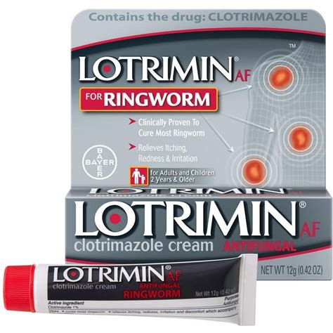 Lotriminaf Ringworm Cream Clotrimazole 1 42 Ounce Silver Rod Pharmacy