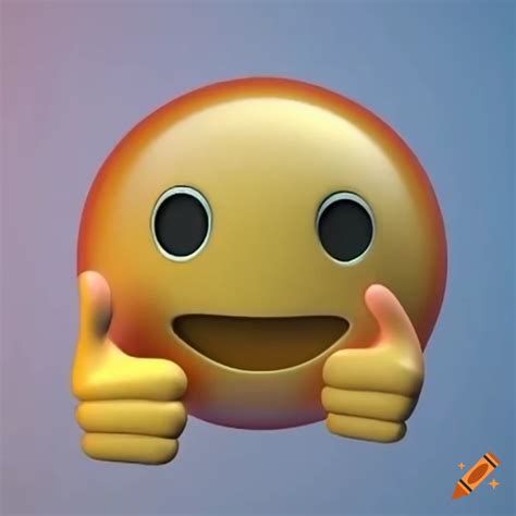 Thumbs Up Emoji In 3d