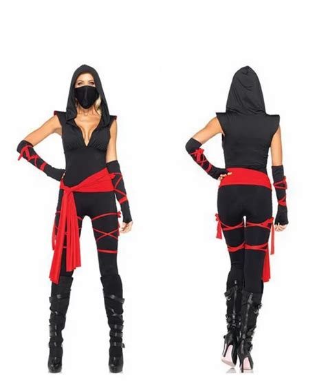 Free Shipping 2015 Halloween New Sexy Ladies Female Ninja Costume