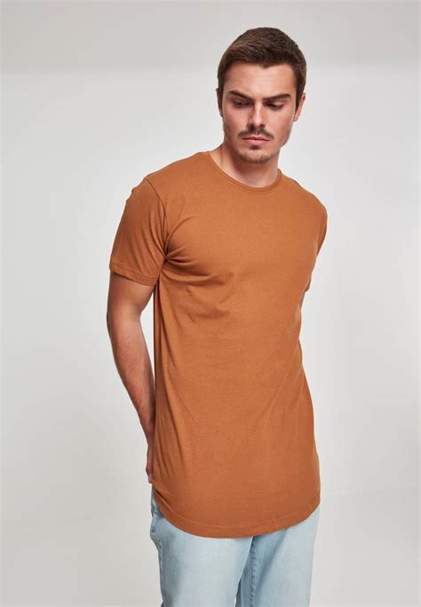 Urban Classics Mens T Shirt Shaped Long Tee Long Fitted Shirt Ebay