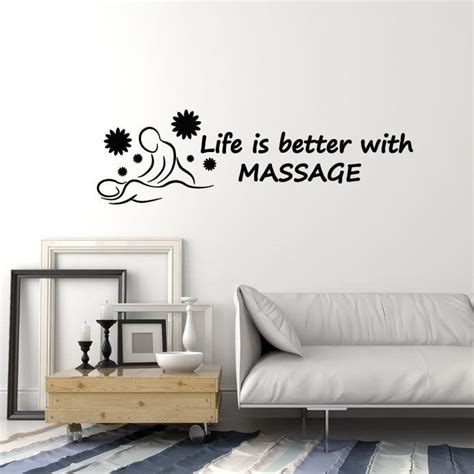 vinyl wall decal massage room spa salon relax quote saying art decor s — wallstickers4you
