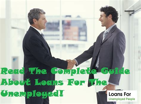 Read The Complete Guide About Loans For The Unemployed Loans For