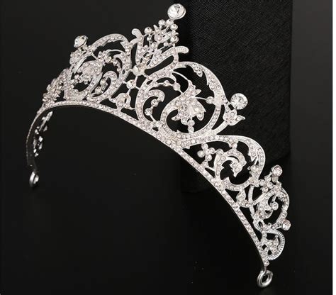 pageant clear austrian rhinestone crystal tiara crown bridal wedding prom ebay