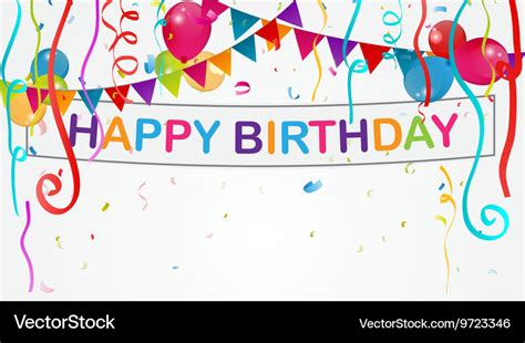 Happy Birthday Background Royalty Free Vector Image