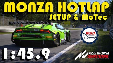 Monza Hotlap Setup Motec Assetto Corsa Competizione
