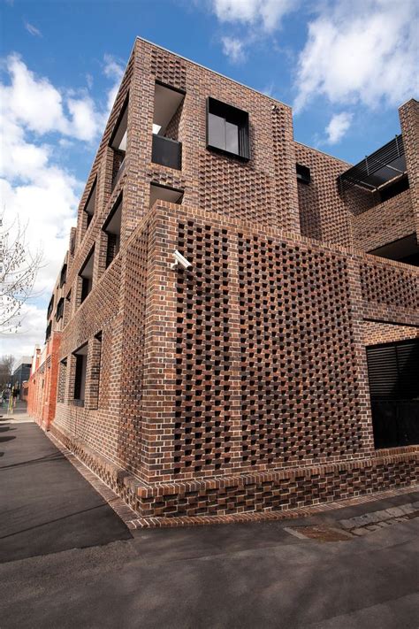 Hawthorn Black Facade Architecture Brick Parapet