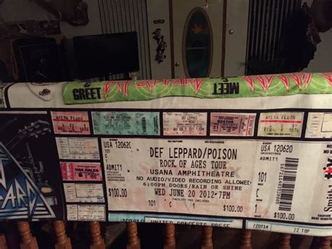 The Concert Ticket Stub Blanket On Display ️ ️ Art Crafts Arts And