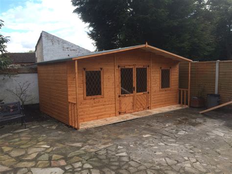 16x12 Large Summer House With Porch Garden Pleasure
