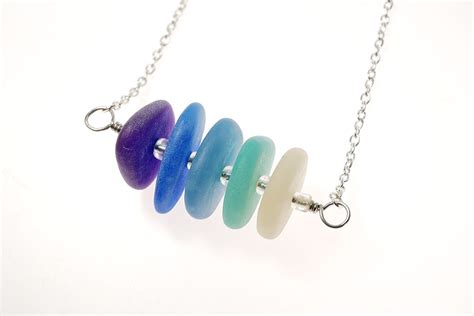 Faux Sea Glass Jewelry The Blue Bottle Tree Sea Glass Art Sea Glass Jewelry Glass Beads