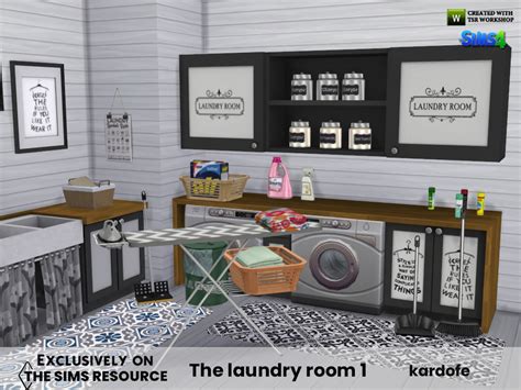 Sims 4 Modern Laundry Room Ninna