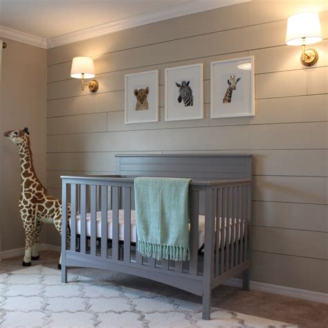 Nursery Reveal Shiplap Nursery Baby Boy Room Colors Shiplap Accent Wall