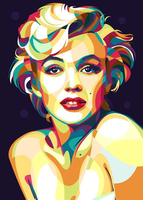 Marylin Monroe Poster By Fill Art Displate Pop Art Marilyn Pop