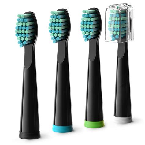4 Pcs Fairywill Electric Toothbrush Replacement Brush Head Soft Bristle