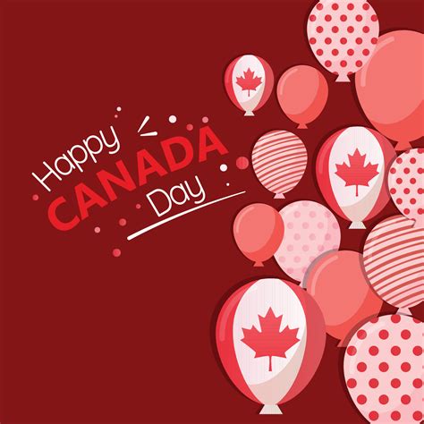 Flat Canada Day Poster Illustration 16592060 Vector Art At Vecteezy