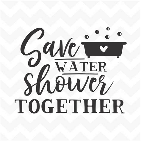 Save Water Shower Together Wall Art Sticker Inspire Home Etsy