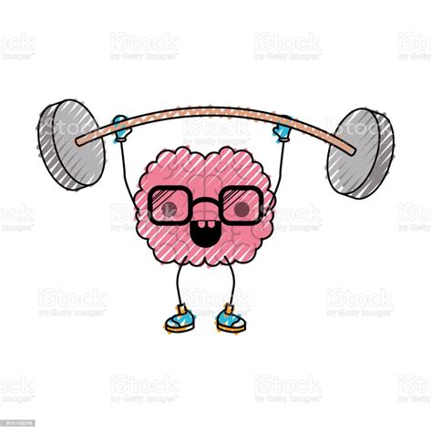 Cartoon With Glasses Train The Brain With Happy Expression In Colored
