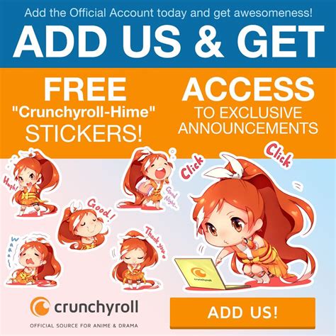 Crunchyroll On Twitter Line Users Add The Crunchyroll Official Account For An Exclusive Anime