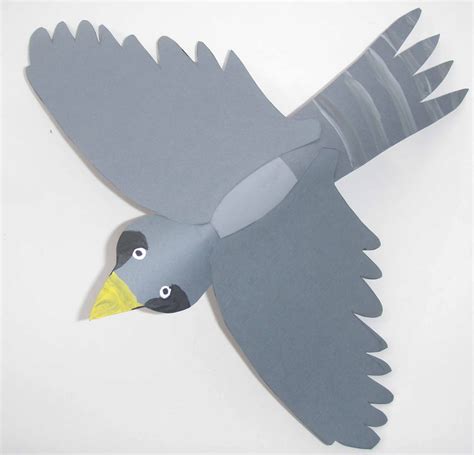 Crack Of Dawn Crafts Make A Flying Falcon Paper Tube Craft And Game